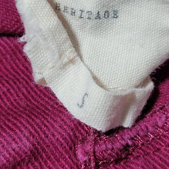 Harper Heritage Mini Skirt Womens Size Small Pink Snap Front Cotton Canvas - Picture 4 of 5